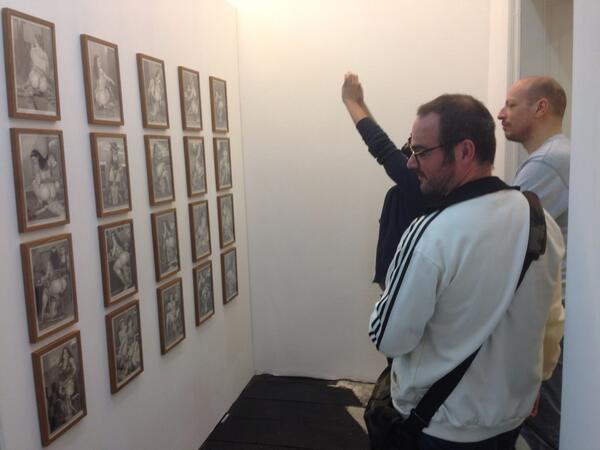 田亀源五郎 @tagagen · 2014年4月20日 春川ナミオさんの個展 in ベルリンのオープニングに来ているなう。